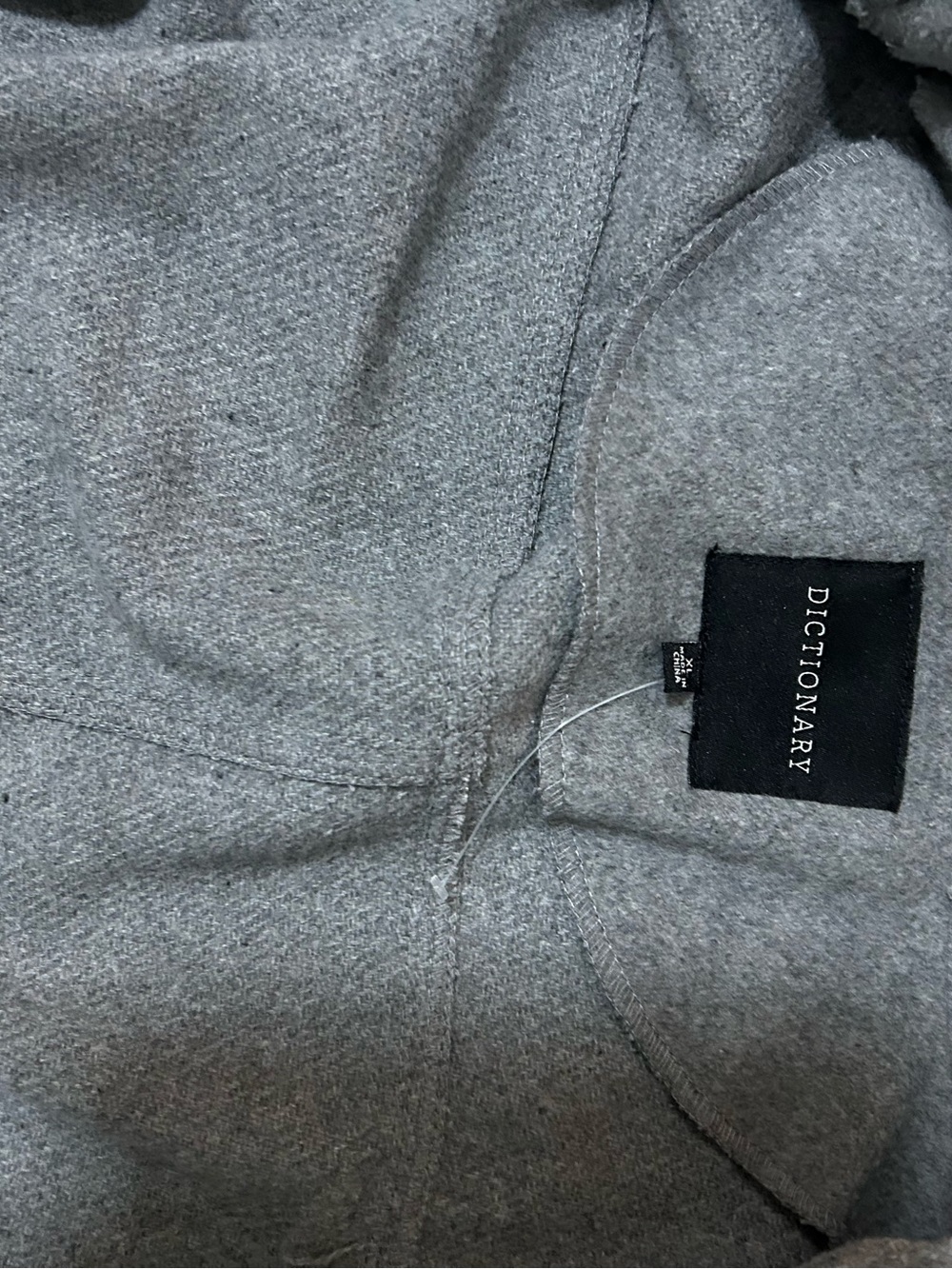 Dictionary Gray Button-Front Jacket - Picture 5 of 7
